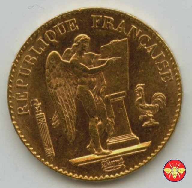 20 Franchi terza Repubblica Francese 1871/98 1894 (Parigi)