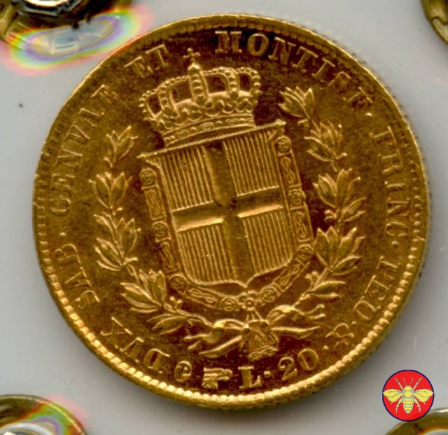 20 lire Regno di Sardegna Carlo Alberto 1840 (Torino)