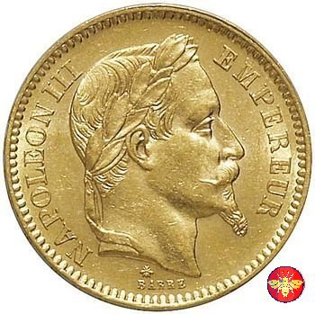 20 Franchi Napoleone III 1861/1870 1864 (Parigi)