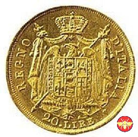 20 lire Napoleone I 1808/1814 1812 (Milano)