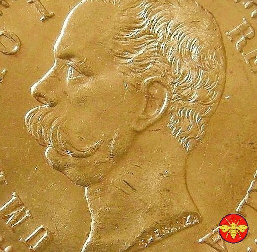 20 lire Umberto I 1879/1897 1897 (Roma)