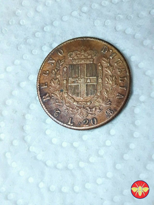 20 lire Vitt. Emanuele II Regno d'Italia 1861/78 1862