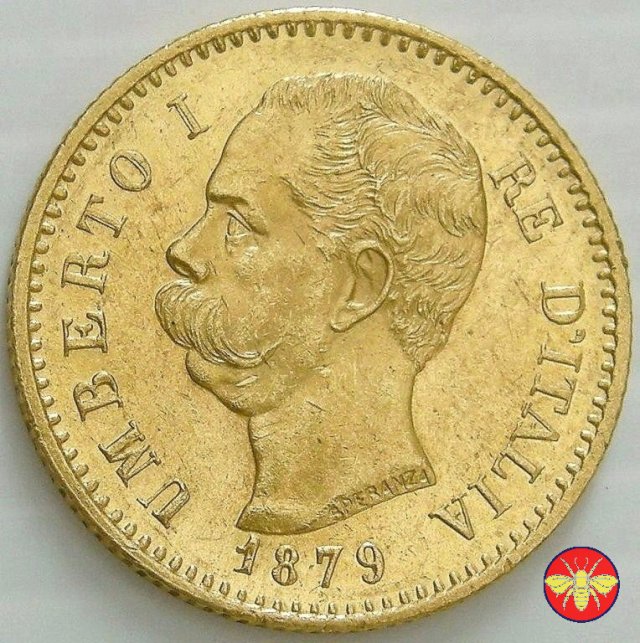 20 lire Umberto I 1879/1897 1879 (Roma)