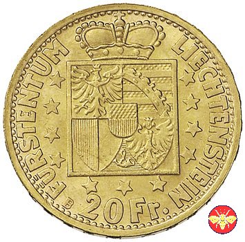 Liechtenstein 20 Fr. Francesco Giuseppe II 1946 1946 (Berna)