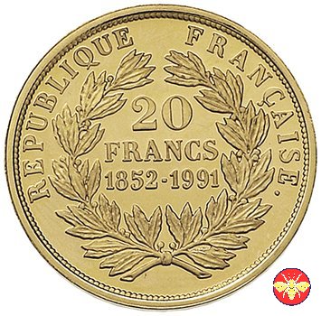 Seconda repubblica francese 20 Franchi 1852 1991 (Parigi)