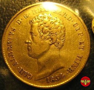 20 lire Regno di Sardegna Carlo Alberto 1834 (Torino)