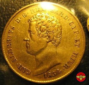 20 lire Regno di Sardegna Carlo Alberto 1834 (Torino)