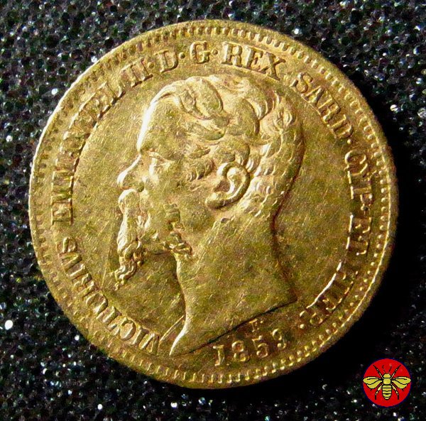 20 lire Vitt. Emanuele II Re di Sardegna 1850/1861 1859 (Genova)