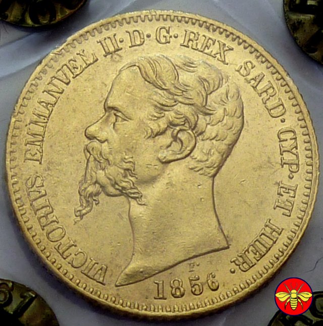 20 lire Vitt. Emanuele II Re di Sardegna 1850/1861 1856 (Genova)