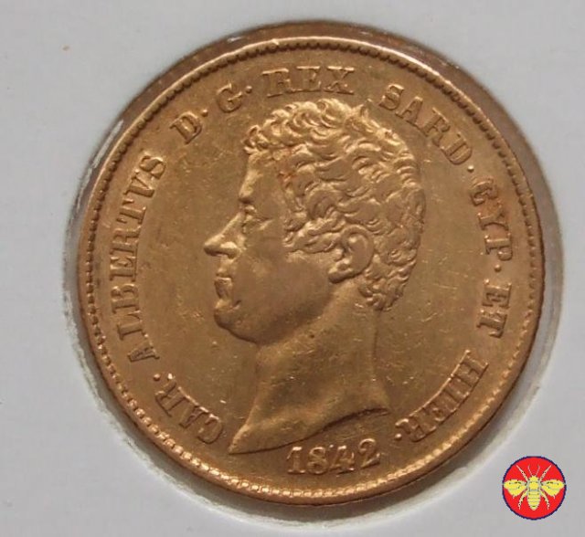 20 lire Regno di Sardegna Carlo Alberto 1842 (Torino)