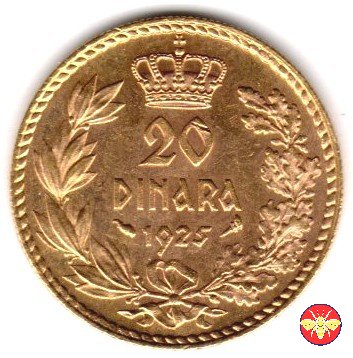 20 Dinari 1925 (Parigi)