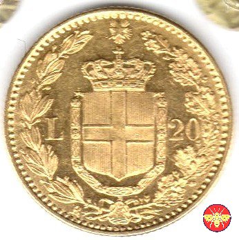 20 lire Umberto I 1879/1897 1884 (Roma)