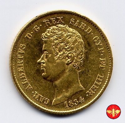 20 lire Regno di Sardegna Carlo Alberto 1834 (Torino)