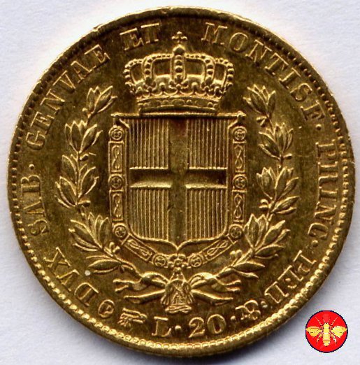 20 lire Regno di Sardegna Carlo Alberto 1844 (Torino)