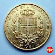 20 lire Regno di Sardegna Carlo Alberto 1846 (Torino)