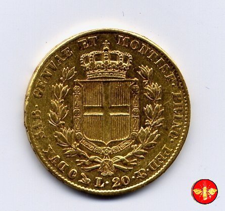 20 lire Regno di Sardegna Carlo Alberto 1847 (Genova)