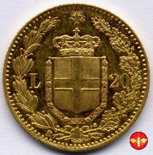 20 lire Umberto I 1879/1897 1880 (Roma)