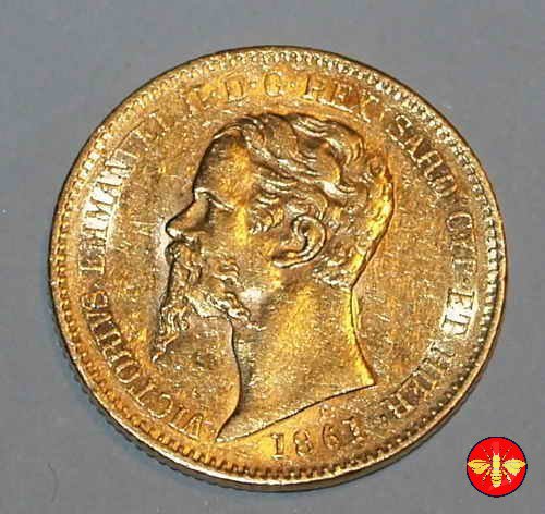 20 lire Vitt. Emanuele II Re di Sardegna 1850/1861 1861 (Torino)