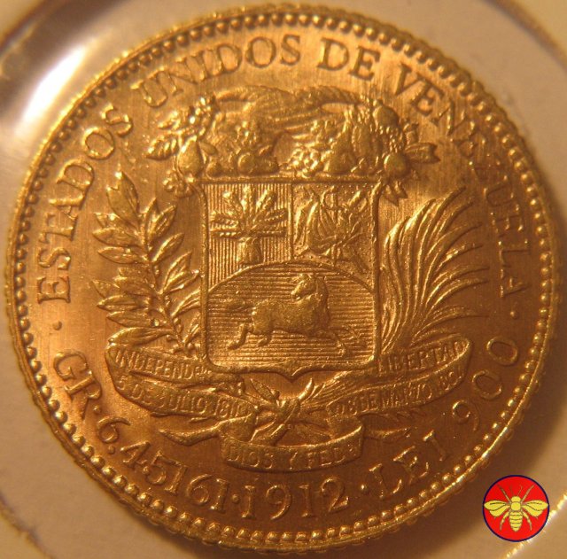 20 Bolivares 1912 (Parigi)