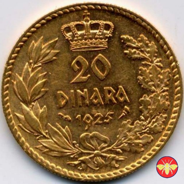 20 Dinari 1925 (Parigi)