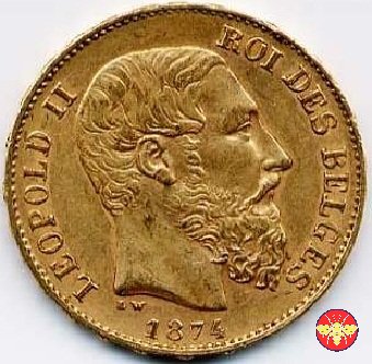 20 Franchi Leopoldo II 1866/1882 1874 (Bruxelles)