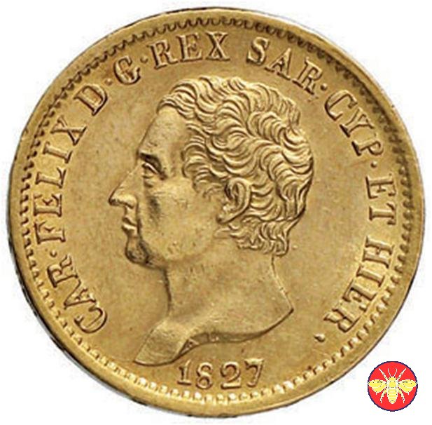 20 lire Marengo Carlo Felice 1827 (Torino)