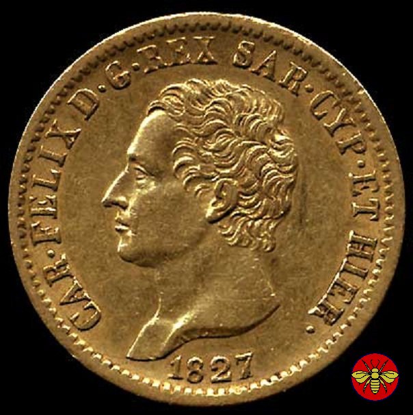 20 lire Marengo Carlo Felice 1827 (Torino)