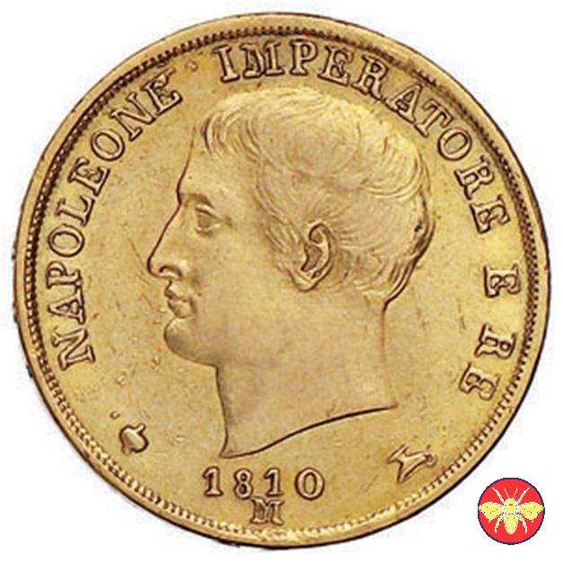 20 lire Napoleone I 1808/1814 1810 (Milano)