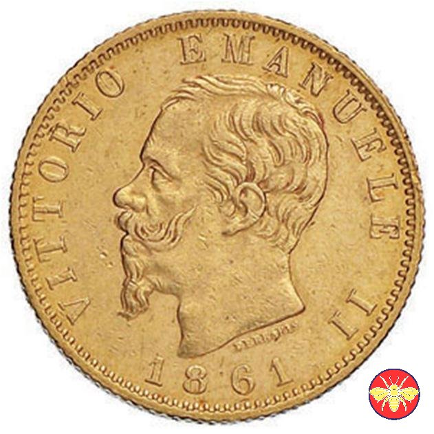 20 lire Vitt. Emanuele II Regno d'Italia 1861/78 1861 (Torino)