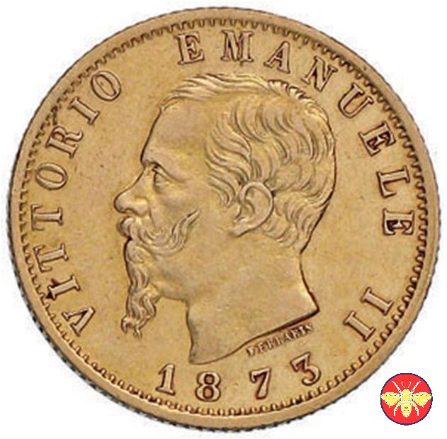 20 lire Vitt. Emanuele II Regno d'Italia 1861/78 1873 (Roma)