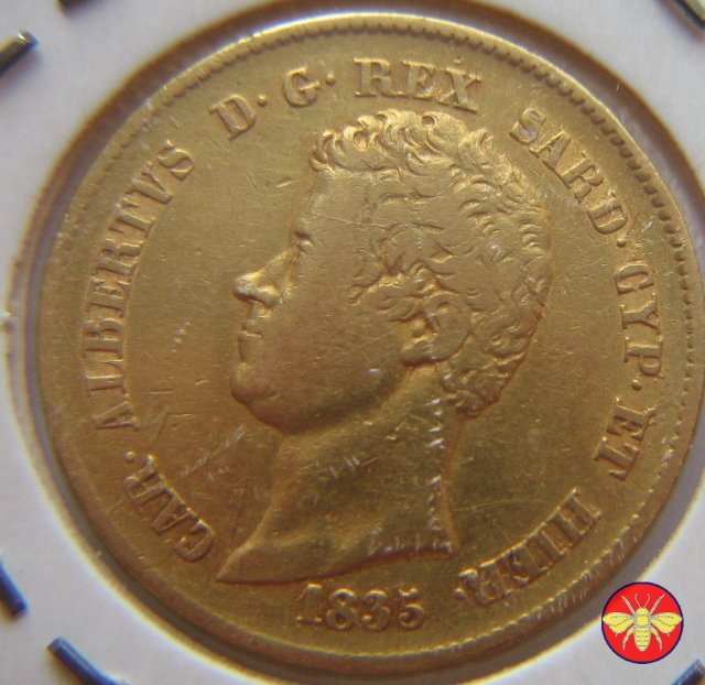 20 lire Regno di Sardegna Carlo Alberto 1835 (Genova)