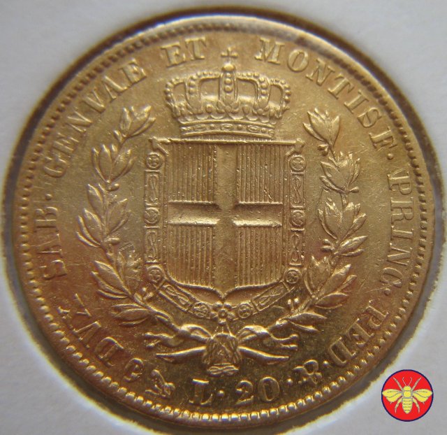 20 lire Regno di Sardegna Carlo Alberto 1838 (Genova)