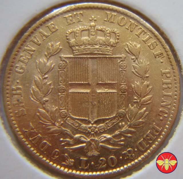 20 lire Regno di Sardegna Carlo Alberto 1841 (Genova)