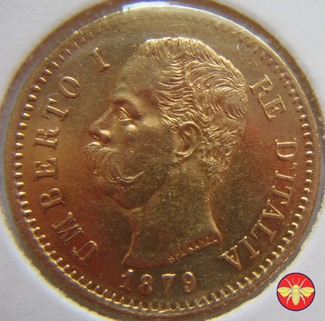 20 lire Umberto I 1879/1897 1879 (Roma)