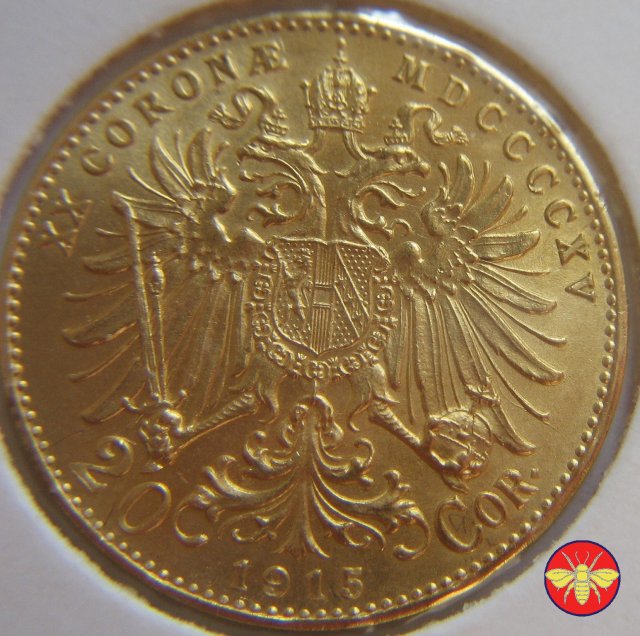 Austria 20 Corona Francesco Giuseppe 1915