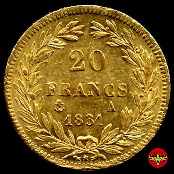 Francia 20 Franchi Luigi Filippo 1830/31 1831 (Parigi)