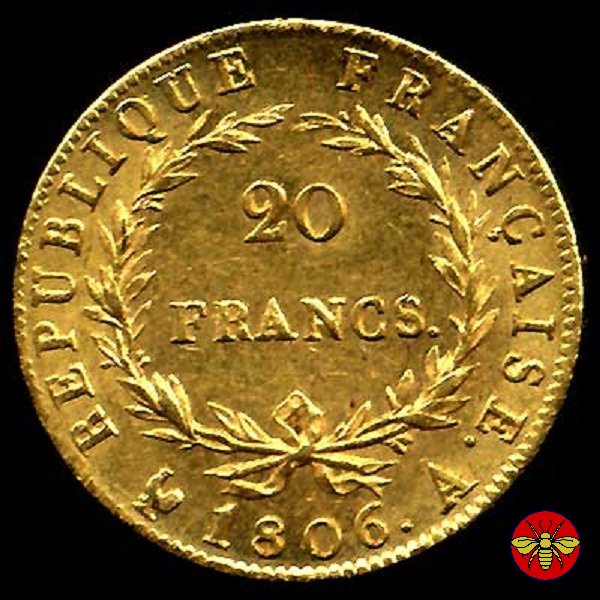 Francia Napoleone I Imperatore 20 Franchi 1806 (Parigi)