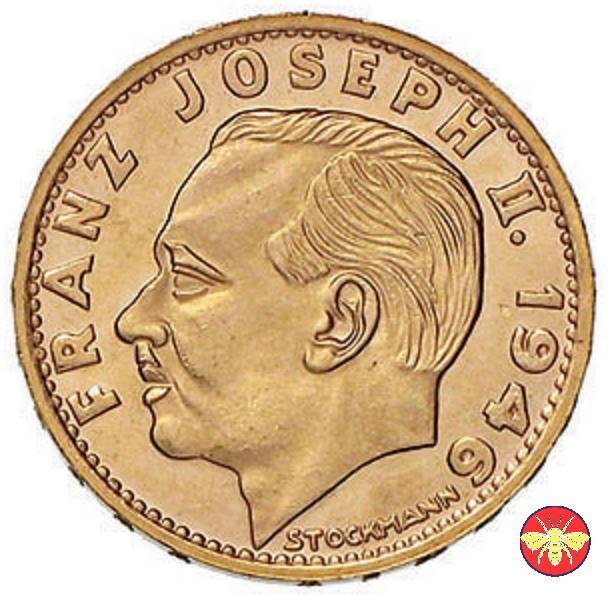 Liechtenstein 20 Fr. Francesco Giuseppe II 1946 1946 (Berna)