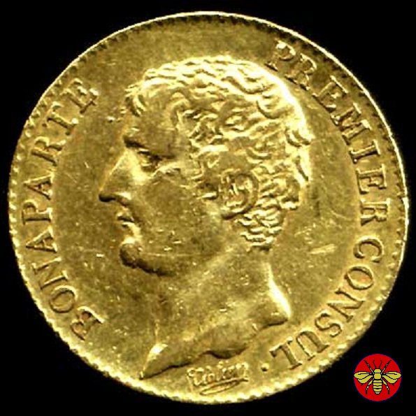 Napoleone I console 20 franchi  (Parigi)