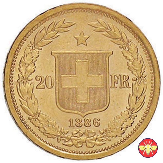 Svizzera confederazione 1883/1896 1886