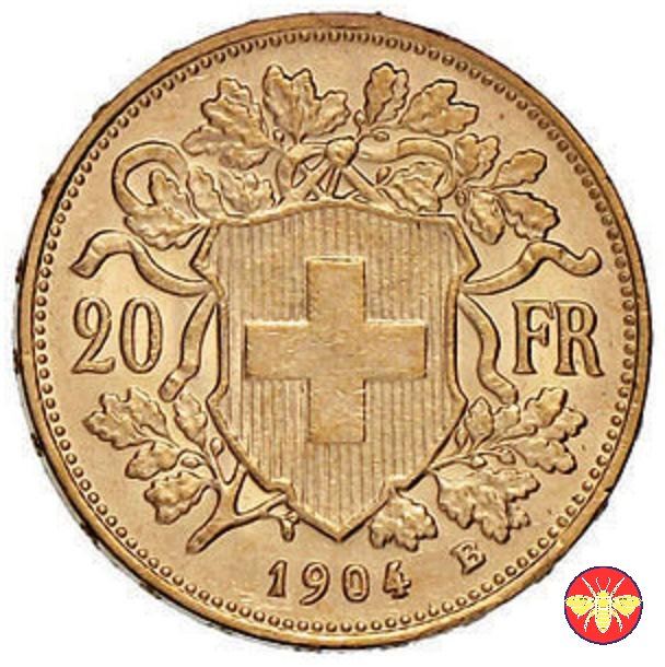 Svizzera confederazione 1897/1949 1904 (Berna)