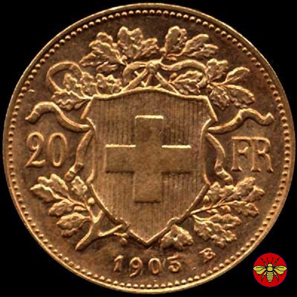 Svizzera confederazione 1897/1949 1905 (Berna)