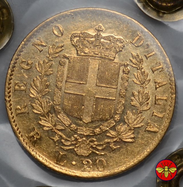 20 lire Vitt. Emanuele II Regno d'Italia 1861/78 1878 (Roma)