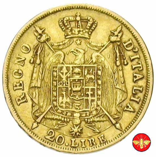 20 lire Napoleone I 1808/1814 1813 (Milano)